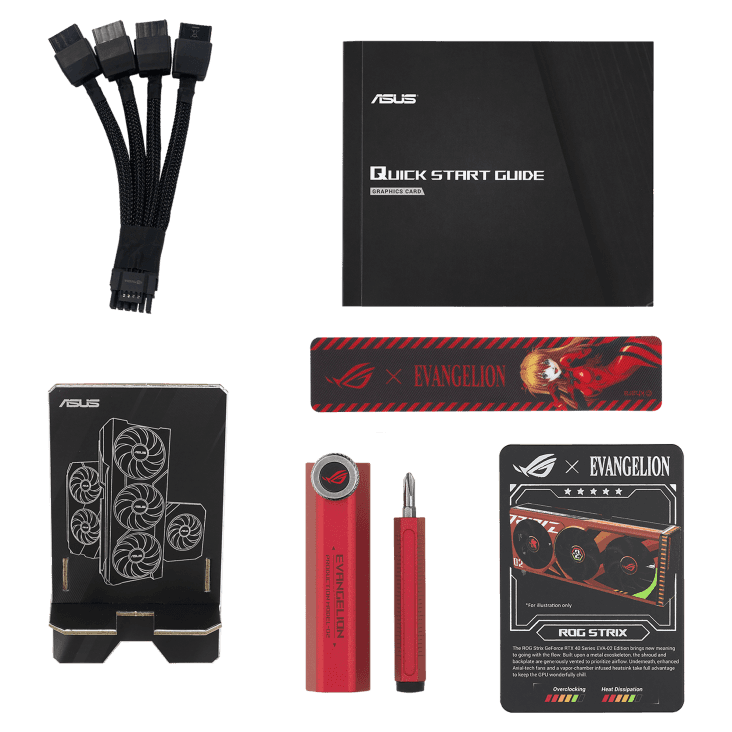 Asus  ASUS ROG Strix GeForce RTX 4090 OC EVA-02 Edition Graphics Card, 24GB GDDR6X 384-bit Memory, 2640 MHz OC Boost Clock, 21 Gbps Memory Speed, 16384 CUDA Cores, 4x Max Display | 90YV0ID5-M0NM00 - thumbnail 4