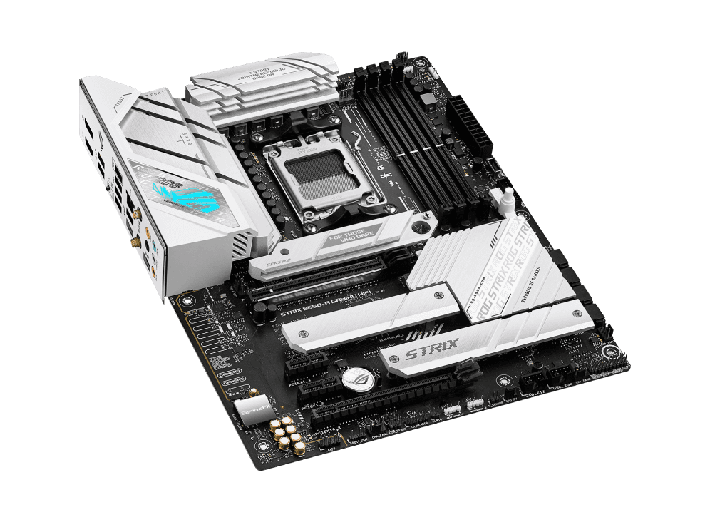 Asus Asus Rog Strix B650-A Gaming Wi-Fi ATX DDR5 Motherboard, AMD Socket AM5, B650 Chipset, 2.5Gb Ethernet, Bluetooth, WiFi 6E 6GHz, Max 128GB 4xDIMM Memory, PCIe 4.0x16, 3xM.2 Slot | 90MB1BP0-M0EAY0 - thumbnail 3