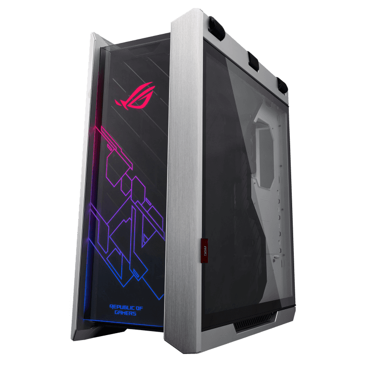 Asus ASUS ROG Strix Helios GX601 White Edition RGB Mid-Tower E-ATX Gaming Case, 3 x Tempered Glass, Aluminum Frame, GPU Braces | 90DC0023-B39000 - thumbnail 4