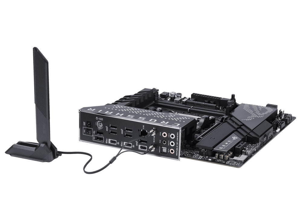 Asus ASUS ROG CROSSHAIR X670E GENE ATX DDR5 Motherboard, AM5 Socket, AMD X670 Chipset, 64GB DIMM Max Memory, WiFi 6E, Intel 2.5Gb Ethernet, PCIe 5.0, M.2 Heatsink, USB Ports | 90MB1B80-M0EAY0 - thumbnail 5