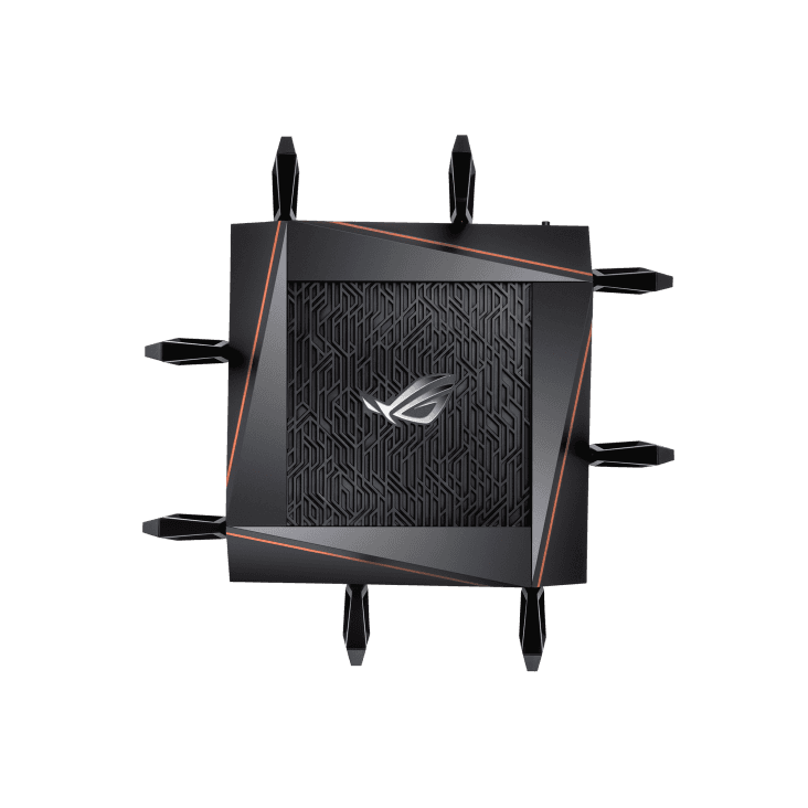 Asus ASUS ROG Rapture GT-AX11000, Tri-Band 10 Gigabit WiFi Router, Aiprotection Lifetime Security, AiRmesh Compatible for Mesh WIFI System, World???s first 10 Gigabit Wi-Fi router, Wifi 6, Wireless 802.11Ax | 90IG04H0-MU9G00 - thumbnail 6