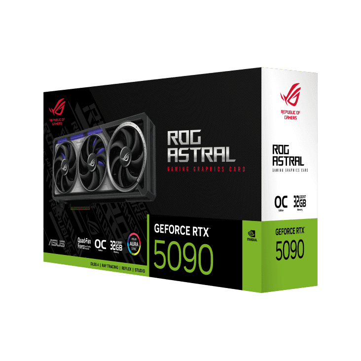 Asus ASUS ROG Astral GeForce RTX 5090 OC Edition Gaming Graphics Card, 32GB GDDR7, PCIe 5.0, Quad-Fan Cooling | 90YV0LW0-M0NA00 - thumbnail 5