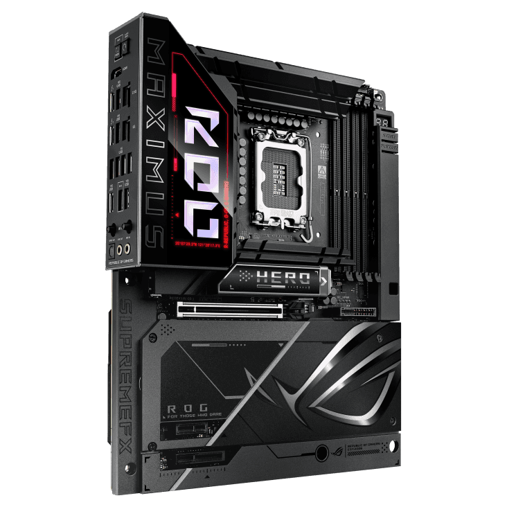 Asus ASUS ROG Maximus Z890 Hero BTF LGA 1851 ATX Motherboard, Intel Z890 Chipset,4x DIMM DDR5 Slot, Up to 256GB Max Memory, 1x PCIe 5.0 x16 SafeSlot, 6x M.2 Slots, WiFi & BT Connectivity | 90MB1KG0-M0EAY0 - thumbnail 10