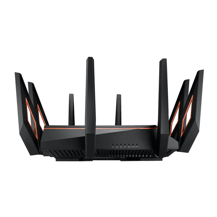 Asus ASUS ROG Rapture GT-AX11000, Tri-Band 10 Gigabit WiFi Router, Aiprotection Lifetime Security, AiRmesh Compatible for Mesh WIFI System, World???s first 10 Gigabit Wi-Fi router, Wifi 6, Wireless 802.11Ax | 90IG04H0-MU9G00 - thumbnail 5