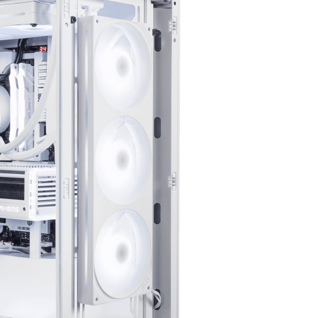 MSI MSI High Air Flow White AMD Gaming PC (Ryzen 9 9950X, 32GB RAM, 4080 16 GB Super, 2TB 990 Pro) - thumbnail 1