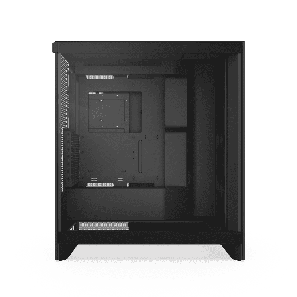 NZXT NZXT H7 Flow Mid-Tower ATX Airflow Computer Case, 3x F120Q included, 420mm Radiator Support, SGCC Steel, Ultra-Clear Tempered Glass Material, Up to 10x Fan Capacity, Black | CM-H72FB-01 - thumbnail 4