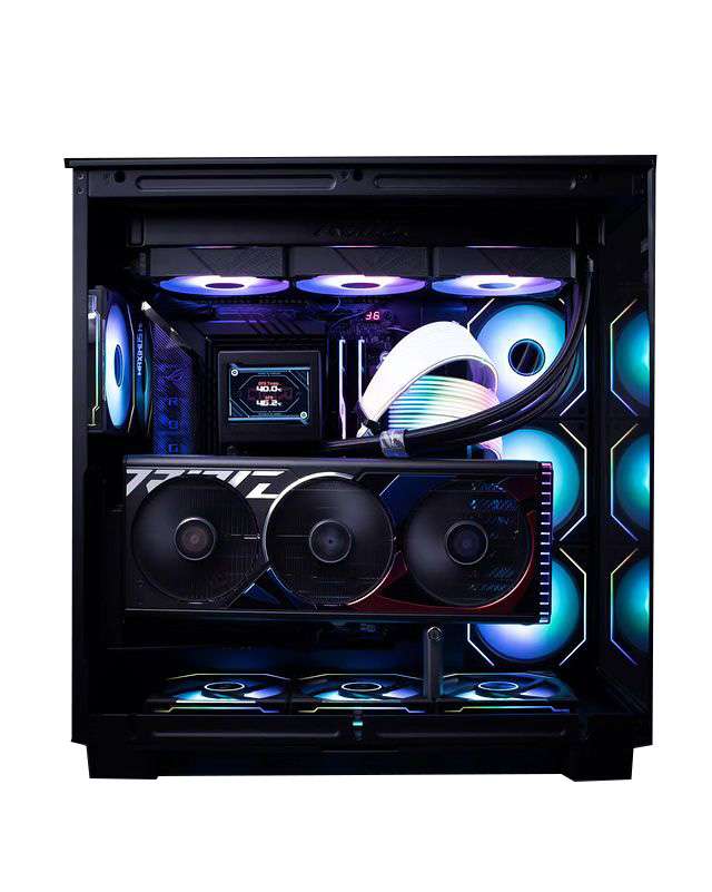 Gaming Pc - Intel Core i9-14900K, Rog RTX 4090 24GB, 64GB DDR5 6000Mhz RAM, 3TB NVMe SSD, Ryujin III Liquid Cooler - thumbnail 1