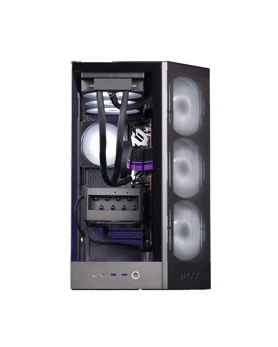 Nanotech Ultimate Gaming & Creation PC: AMD Ryzen 9 9950X3D + ROG ASTRAL RTX 5090 OC 32GB, 64GB DDR5 6000MHz RGB, 2TB PCIe Gen5 SSD (14,500MB/s), 420mm IPS LCD AIO, 1500W Platinum ATX 3.1 PSU, WiFi 7, NZXT H9 Flow RGB - thumbnail 4