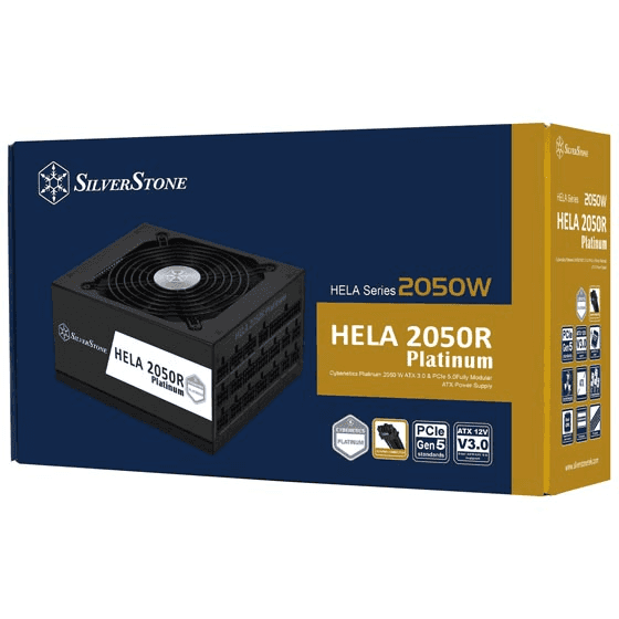 Silverstone SilverStone HELA 2050R Platinum Fully Modular Power Supply, 2050W Power, Cybenetics Platinum Certified, Active PFC, All Japanese Electrolytic Capacitors, Black | SST-HA2050R-PM - thumbnail 1
