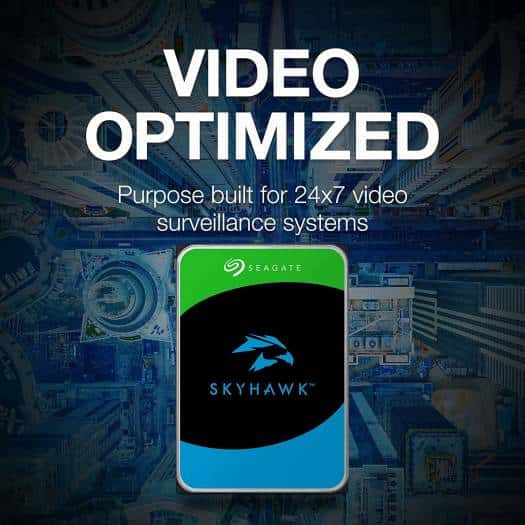 Seagate 8TB SkyHawk Surveillance SATA III 3.5" Internal Hard Drive, Up to 180 MB/s Sustained Transfer Rates, 1 Million Hours MTBF, 256MB Cache, 5400 RPM, Supports up to 64 HD Cameras | ST8000VX010 - thumbnail 6