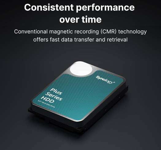 Synology Synology 8TB HAT3300 Plus Series SATA III 3.5" Internal NAS HDD, 256MB Cache, 5400 rpm Rotational Speed, Up to 202 MB/s Sustained Transfer Rate, 1 Million Hours MTBF | HAT3300-8T - thumbnail 1