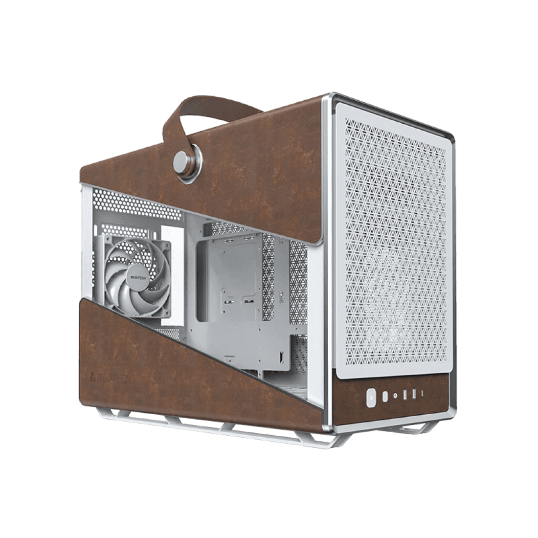 Nanotech AMD Mini Gaming PC, AMD Ryzen 7 9800X3D, 5070 Gaming Trio White OC Edition 12GB, 32GB (2x16GB) 6000MHz, 2TB NVMe, 850W, WiFi, Portable PC - thumbnail 1