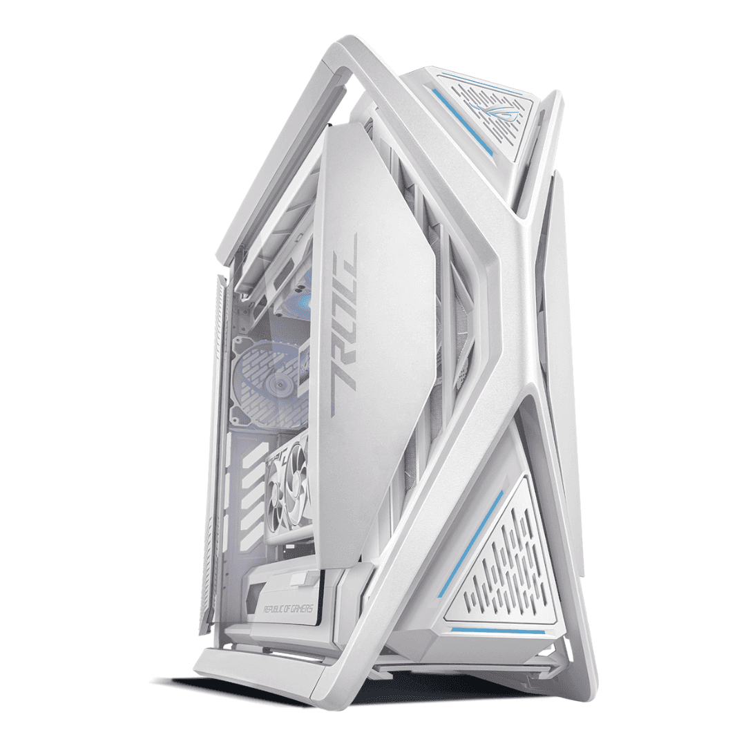 Asus ASUS Powered Hyperion White Gaming PC, AMD Ryzen 9 9950X 16 Cores 32 Threads, NVIDIA RTX 4090 24GB, 32GB DDR5 RAM, 2TB SDD Gen 4, 1000W 80 PLUS Gold PSU, 360mm Liquid CPU Cooler, Wi-Fi + BT RYUJIN - thumbnail 1