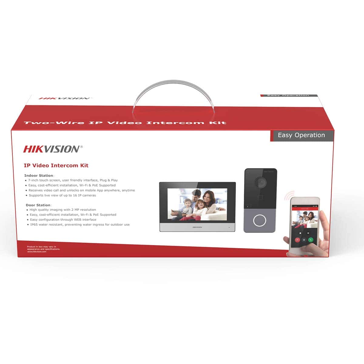 HIKVISION HIKVISION DS-KIS603-P hikvision Video Intercom Villa Door Station Bundle, 7-inch colorful touch screen with resolution 1024 ?? 600, Supports wireless network, Standard PoE - thumbnail 2