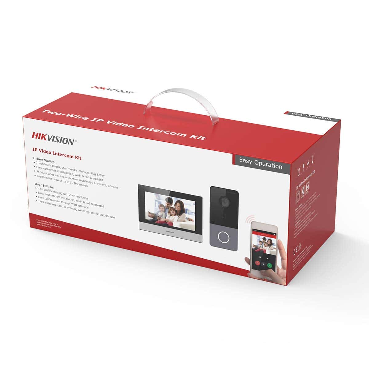 HIKVISION HIKVISION DS-KIS603-P hikvision Video Intercom Villa Door Station Bundle, 7-inch colorful touch screen with resolution 1024 ?? 600, Supports wireless network, Standard PoE - thumbnail 3