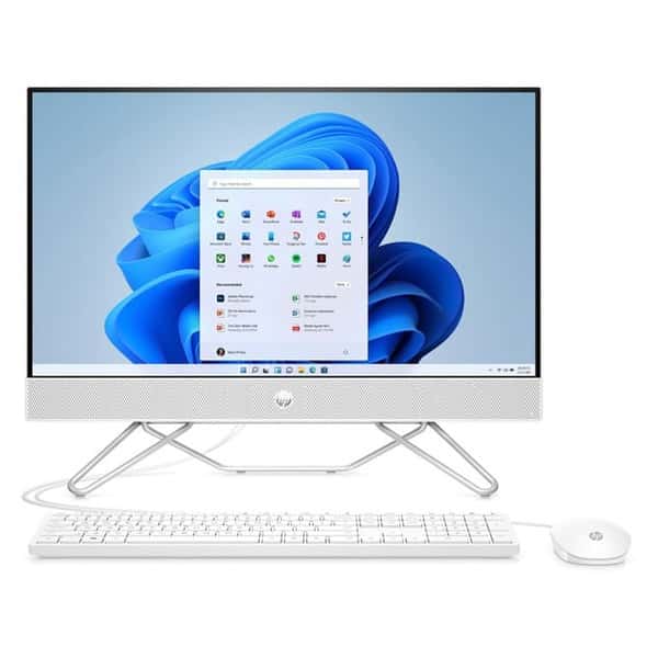 HP 27-cb1126nh AIO Bundle Desktop Computer, I5-1235U, 27" FHD Micro-edge IPS Display, 16 GB DDR4 RAM, 512 GB SSD, Intel Iris X??? Graphics, HP 225 Wired K/B & Mouse, Free DOS, White | 88X25EA#BH5 thumbnail 2