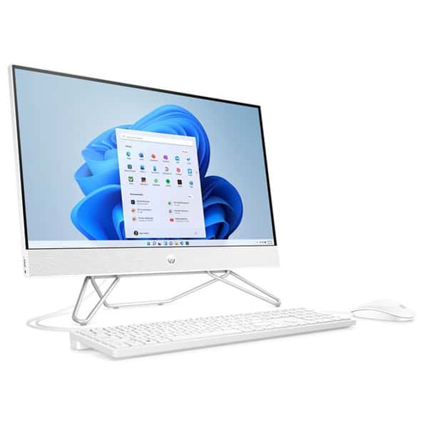HP 27-cb1126nh AIO Bundle Desktop Computer, I5-1235U, 27" FHD Micro-edge IPS Display, 16 GB DDR4 RAM, 512 GB SSD, Intel Iris X??? Graphics, HP 225 Wired K/B & Mouse, Free DOS, White | 88X25EA#BH5 thumbnail 5