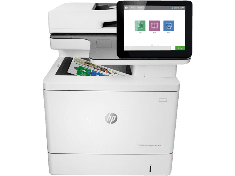 HP Color LaserJet Enterprise MFP M578dn AIO Printer, Copy, Scan, Fax (Optional), From 5 To 15 Users, Duty cycle (monthly, A4) Is Up to 80,000 pages, 1 Year Warranty | 7ZU85A thumbnail 2