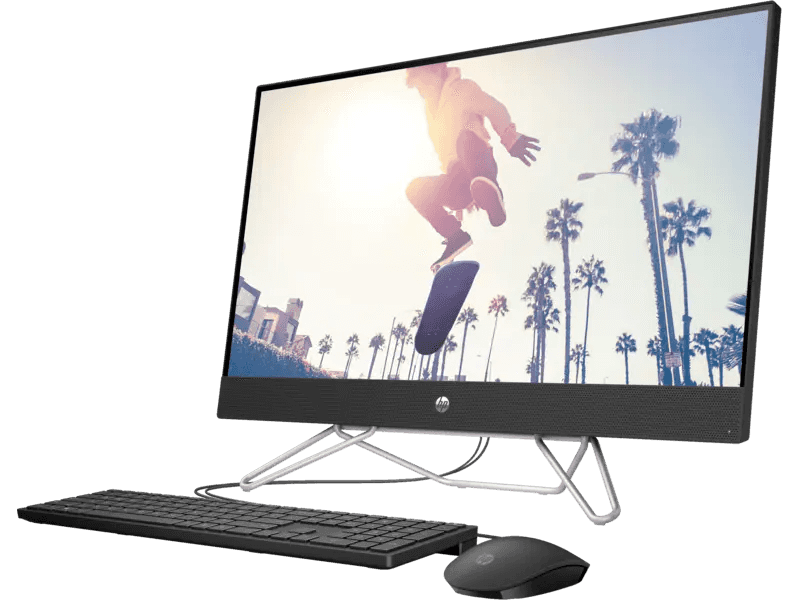 HP 27-CB1158NH ALL IN ONE Desktop (AIO) 27"FHD,  Intel Core i7-1255U (up to 4.7 GHz with Intel Turbo Boost Technology, Intel Iris Xe Graphics,  8GB DDR4-3200 MHz RAM (1 x 8 GB) , 512GB SSD,  Touch, DOS, Jet Black thumbnail 2