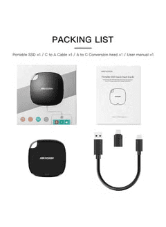HIKVISION HIKVISION T100I Portable External SSD 2TB 2048GB, Solid State Disk Hard Drive, USB 3.1 Type C State Drives, Disk for Laptop 2 TB - thumbnail 4