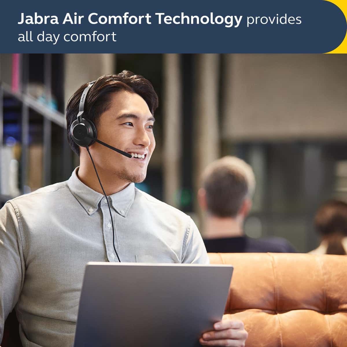Jabra Jabra Evolve2 30 SE USB-A MS Stereo Wired Headset, USB-A Cable - MS Teams Certified, Works with All Other Platforms - Black | 23189-999-979 - thumbnail 2