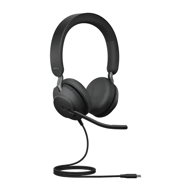 Jabra Evolve2 40 SE USB-C Wired Headset, MS Stereo, On-ear headband, 3 Digital MEMS Microphone, Busylight | 24189-999-899 thumbnail 2