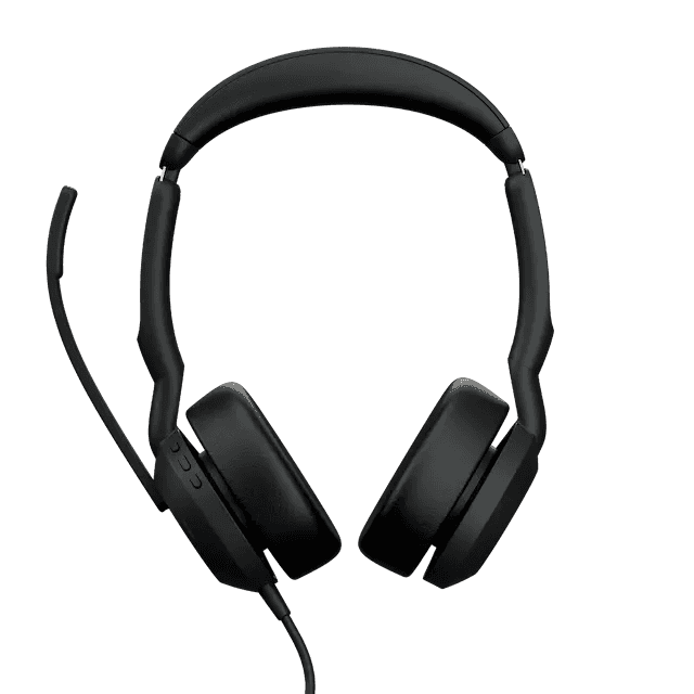 Jabra Evolve2 50 Wired Stereo Headset AirComfort Technology, Noise-Cancelling Mics & Active Noise Cancellation, MS Teams Certified, Works with All Other Platforms,USB-C, Black | 25089-999-899 thumbnail 1