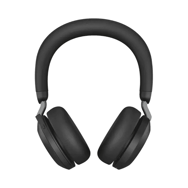 Jabra Evolve2 75 USB-C UC Wireless Headset with Charging Stand, Active Noise-Cancellation ANC, Microphone, On-ear headband, USB-A/USB-C BT Adapter, BT 5.2, Black | 27599-989-889 thumbnail 3