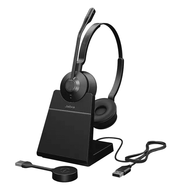 Jabra Engage 55 SE Wireless Headset With Charging stand, USB-A, UC Stereo, DECT Wireless technology Up to 150m, Dual Microphone, On-ear headband |  9659-415-111 thumbnail 5