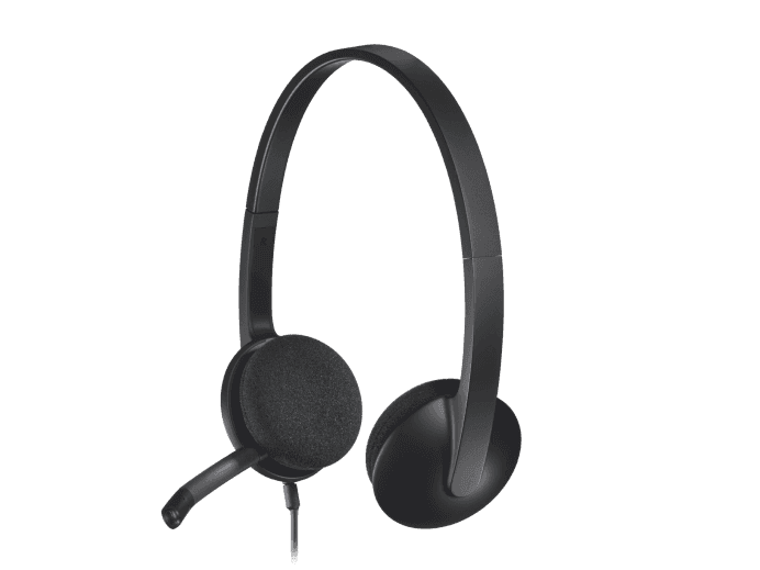 Logitech Logitech H340 USB Computer Headset With Digital Audio, USB-A, Win, macOS, ChromeOS, Black | 981-000475 - thumbnail 4