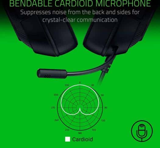 RAZER Razer Kraken X Lite Ultralight Gaming Headset: 7.1 Surround Sound Capable - Lightweight Frame - Bendable Cardioid Microphone - for PC, Xbox, PS4, Nintendo Switch - Classic Black | RZ04-02950100-R381 - thumbnail 5