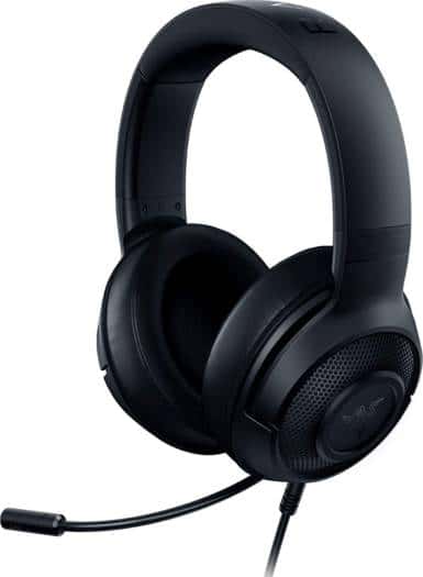 RAZER Razer Kraken X Lite Ultralight Gaming Headset: 7.1 Surround Sound Capable - Lightweight Frame - Bendable Cardioid Microphone - for PC, Xbox, PS4, Nintendo Switch - Classic Black | RZ04-02950100-R381 - thumbnail 1