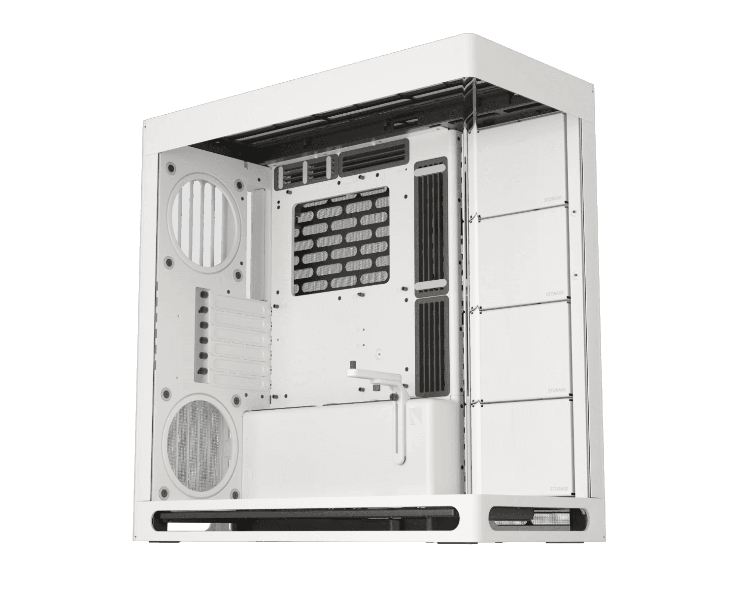 HAVN HAVN HS 420 Mid Tower PC Case, Motherboard Supports Upto E-ATX, 11x Fan Support, 3-way adjustable GPU Support, White | HVN-CA-HS420-05 - thumbnail 1