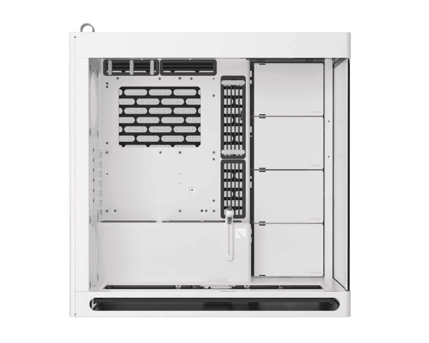 HAVN HAVN HS 420 Mid Tower PC Case, Motherboard Supports Upto E-ATX, 11x Fan Support, 3-way adjustable GPU Support, White | HVN-CA-HS420-05 - thumbnail 2