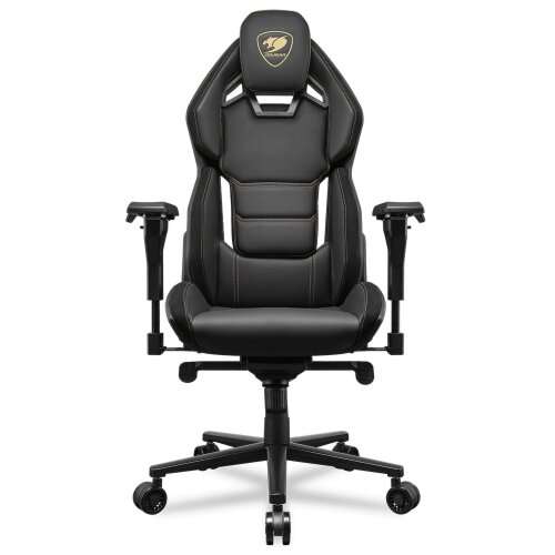 COUGAR HOTROD ROYAL Multi-zone Backrest Anchored Gaming Chair, Hyper-Dura Leatherette, Micro suede-like texture, 4D Adjustable Armrest, Class 4 Gas Lift, 150 Reclining, 136kg Max Weight, Black | 3MARXGLB.0001 - thumbnail 1