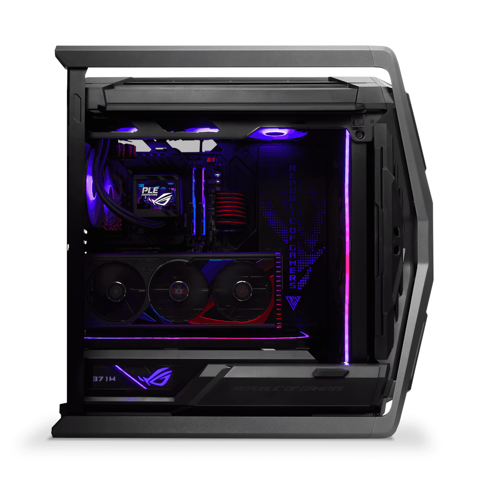 Redragon Nanotech MS Pro Optimised Custom Graphics Workstation, Core i9 14900K, RTX 4090 24GB GAMING OC, 128GB (4x32GB) DDR5,  4TB (2x 2TB) PCIe M.2 2280 SSD, ARGB 360mm AIO Liquid CPU Cooler, 1200W 80+ Platinum, WiFi + BT, 1 Year Warranty - thumbnail 1