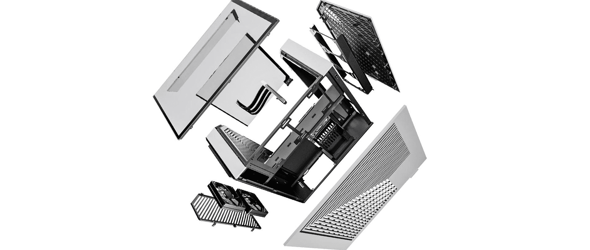 HYTE HYTE Y60 Modern Aesthetic Mid-Tower ATX Gaming PC Case, Panoramic Tempered Glass Design, Dual Chamber, 360mm Radiator Support, 6x 120mm Fans, PCIE 4.0 Cable, White | CS-HYTE-Y60-WW - thumbnail 8