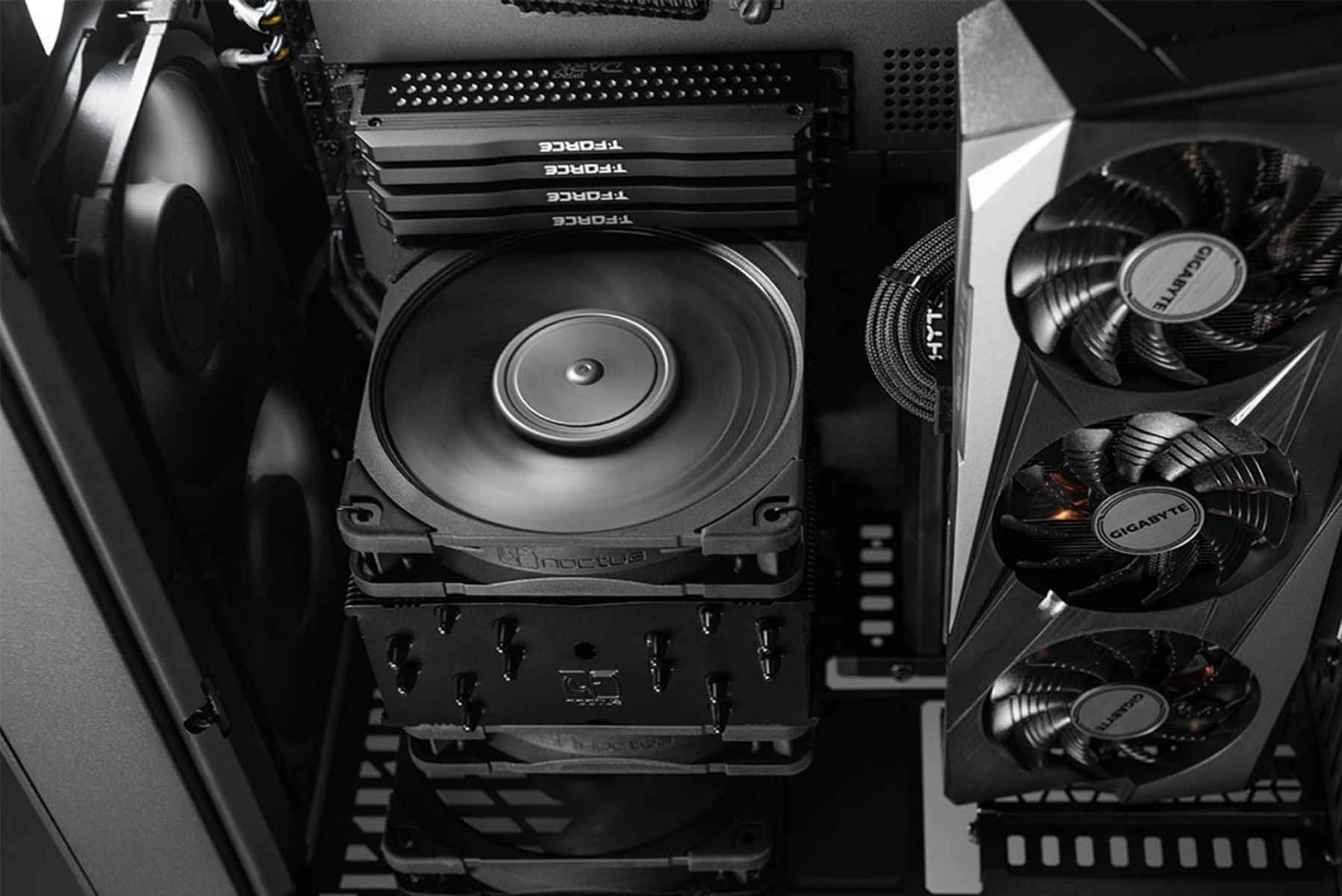 Nanotech Nanotech Project RTX4090 Graphics Workstation, Core i9 14900K, RTX 4090 24GB OC, 64GB (2 x 32GB) RGB DDR5, 4TB (2x2 TB) 4.0 NVMe SSD, AIO CPU Liquid Cooler, 1300W 80+ Platinum, With 6x RGB Fan, Wifi + BT, 1 Year Warranty - thumbnail 5
