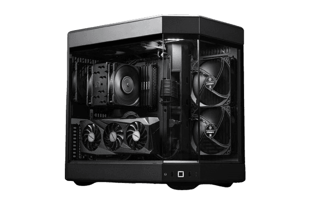 Nanotech Nanotech Project RTX4090 Graphics Workstation, Core i9 14900K, RTX 4090 24GB OC, 64GB (2 x 32GB) RGB DDR5, 4TB (2x2 TB) 4.0 NVMe SSD, AIO CPU Liquid Cooler, 1300W 80+ Platinum, With 6x RGB Fan, Wifi + BT, 1 Year Warranty - thumbnail 3
