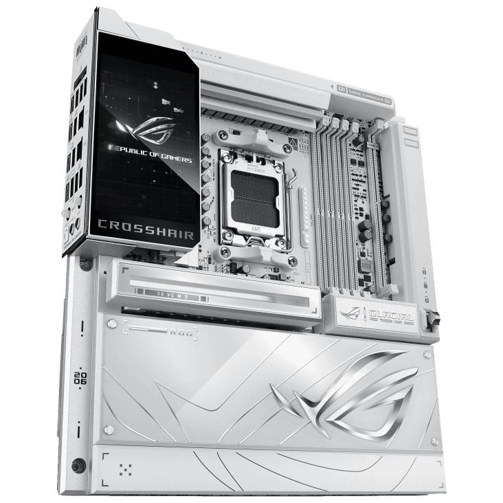 AMD Ryzen 9 9950X3D2 & ASUS ROG Crosshair X870E Glacial Motherboard Combo Deal | Ultimate Liquid-Cooled AM5 Gaming & Creator Bundle - thumbnail 2