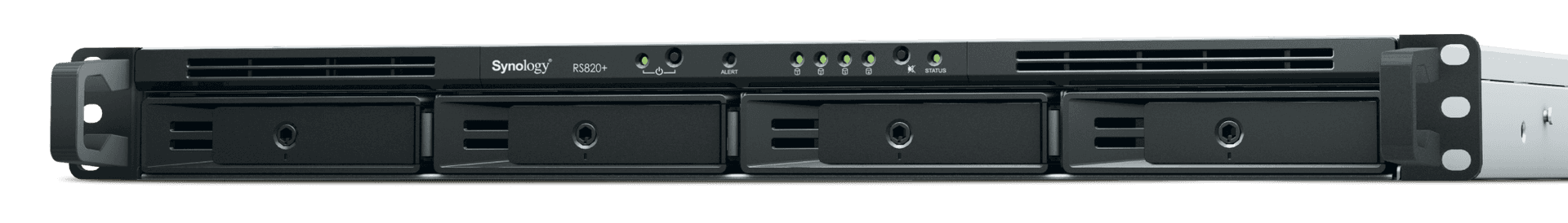 Synology Synology 4bay NAS RackStation (Diskless), 2 GB DDR4 non-ECC, Intel Atom C3538 CPU, Dual Power Supply | RS820RP+ - thumbnail 1