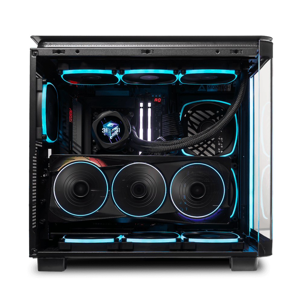 Gigabyte AMD Ryzen 7 9800X3D + AORUS RTX 5080 MASTER OC Gaming PC, AMD Ryzen 7 9800X3D, 8 Cores, 16 Threads, 5080 MASTER OC 16GB, 32GB (2x16GB) DDR5 6000MHz, 2TB Up to 7400MB/s, Liquid Cooler, 1000W, WiFi 7 - thumbnail 2