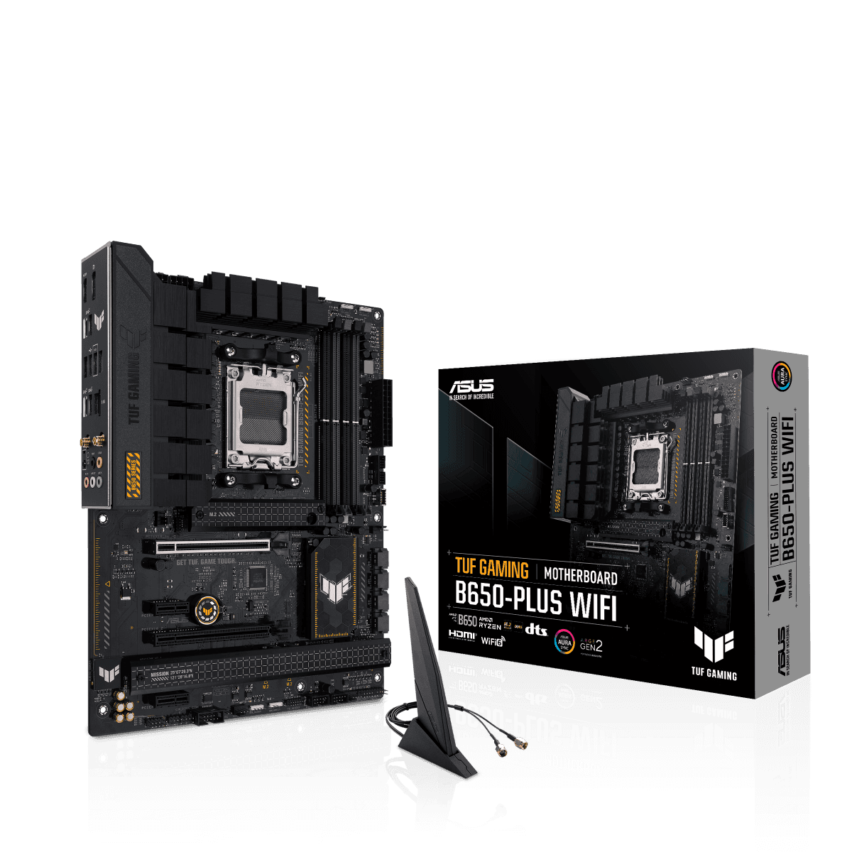 Asus Asus Tuf Gaming B650-Plus Wifi DDR5 ATX Motherboard, AMD Socket AM5, B650 Chipset, 2.5Gb Ethernet, Bluetooth, WiFi 6E 6GHz, Max 128GB 4xDIMM Memory, PCIe 4.0x16, 3xM.2 Slot | 90MB1BZ0-M0EAY0 - thumbnail 1