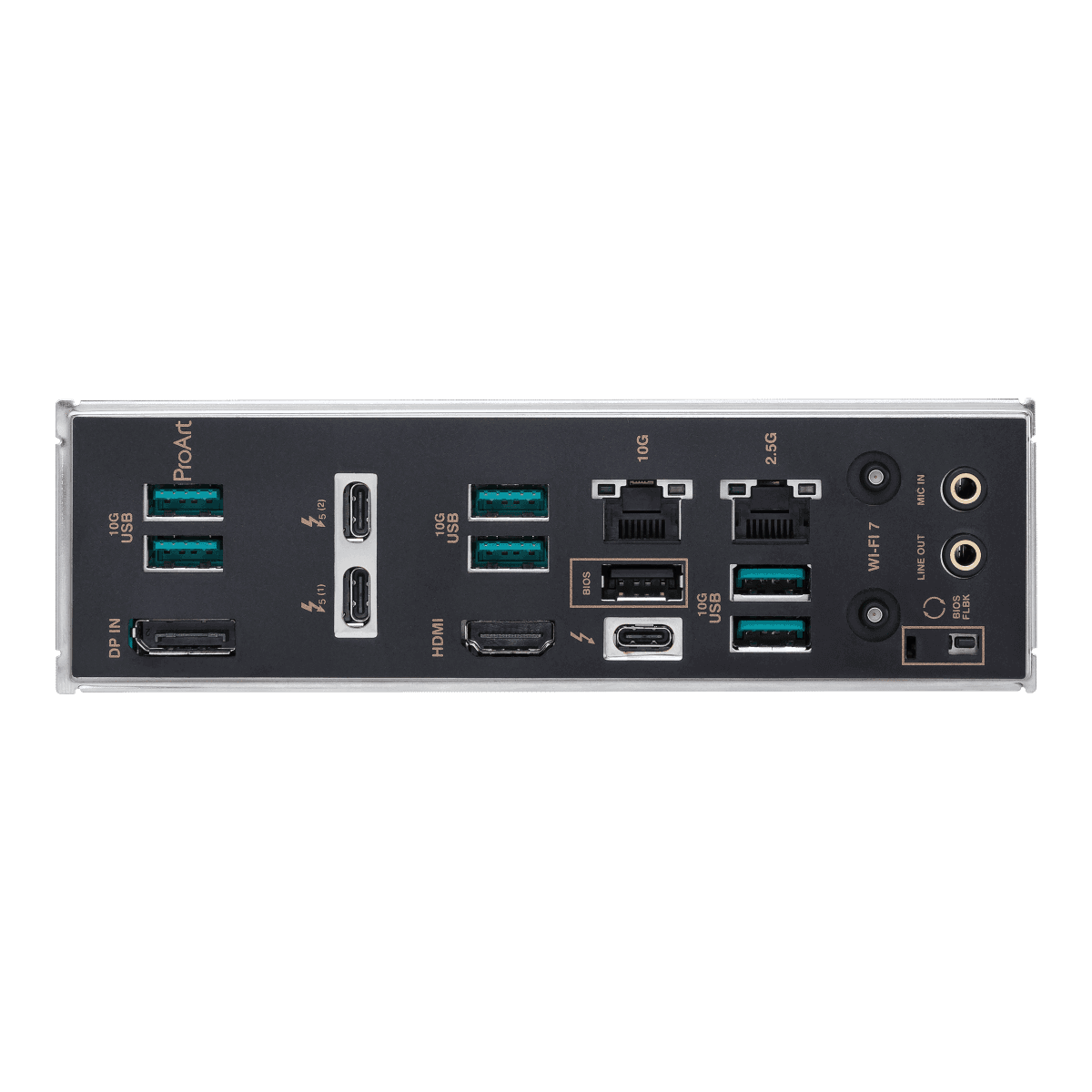 Asus Asus PROART Z890-CREATOR WIFI Intel Z890 LGA1851 ATX Content Creation motherboard, PCIe 5.0, DDR5 slots, 2x USB4® ports, 10G & 2.5G Ethernet, WiFi 7, 5x M.2 slots, USB 20Gpbs front-panel header | 90MB1JD0-M0EAY0 - thumbnail 4