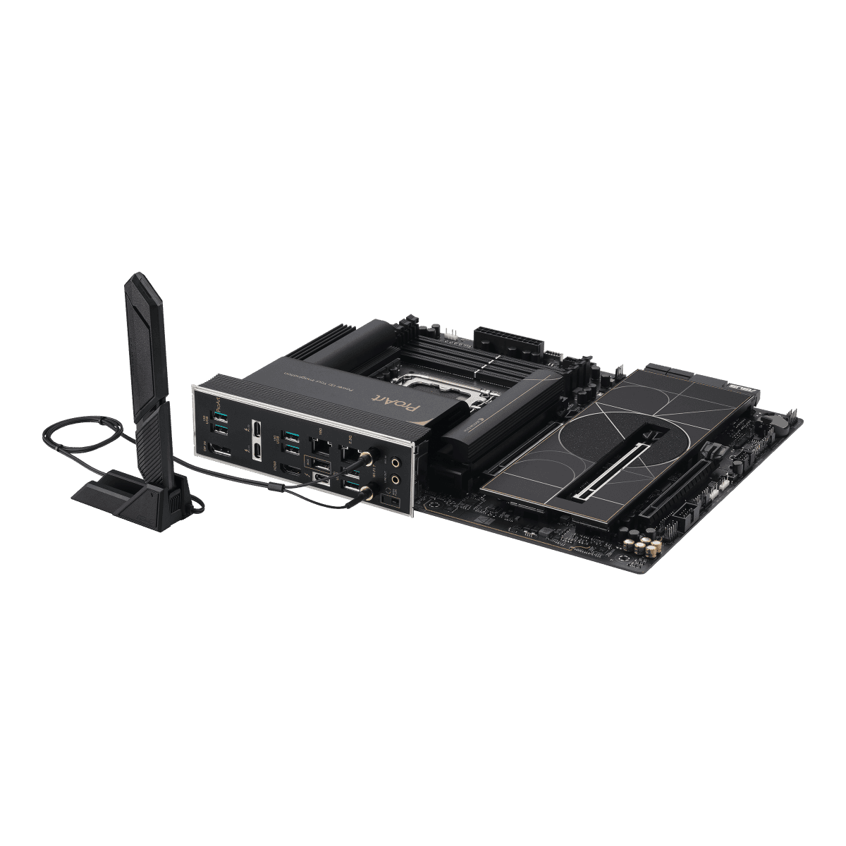Asus Asus PROART Z890-CREATOR WIFI Intel Z890 LGA1851 ATX Content Creation motherboard, PCIe 5.0, DDR5 slots, 2x USB4® ports, 10G & 2.5G Ethernet, WiFi 7, 5x M.2 slots, USB 20Gpbs front-panel header | 90MB1JD0-M0EAY0 - thumbnail 3