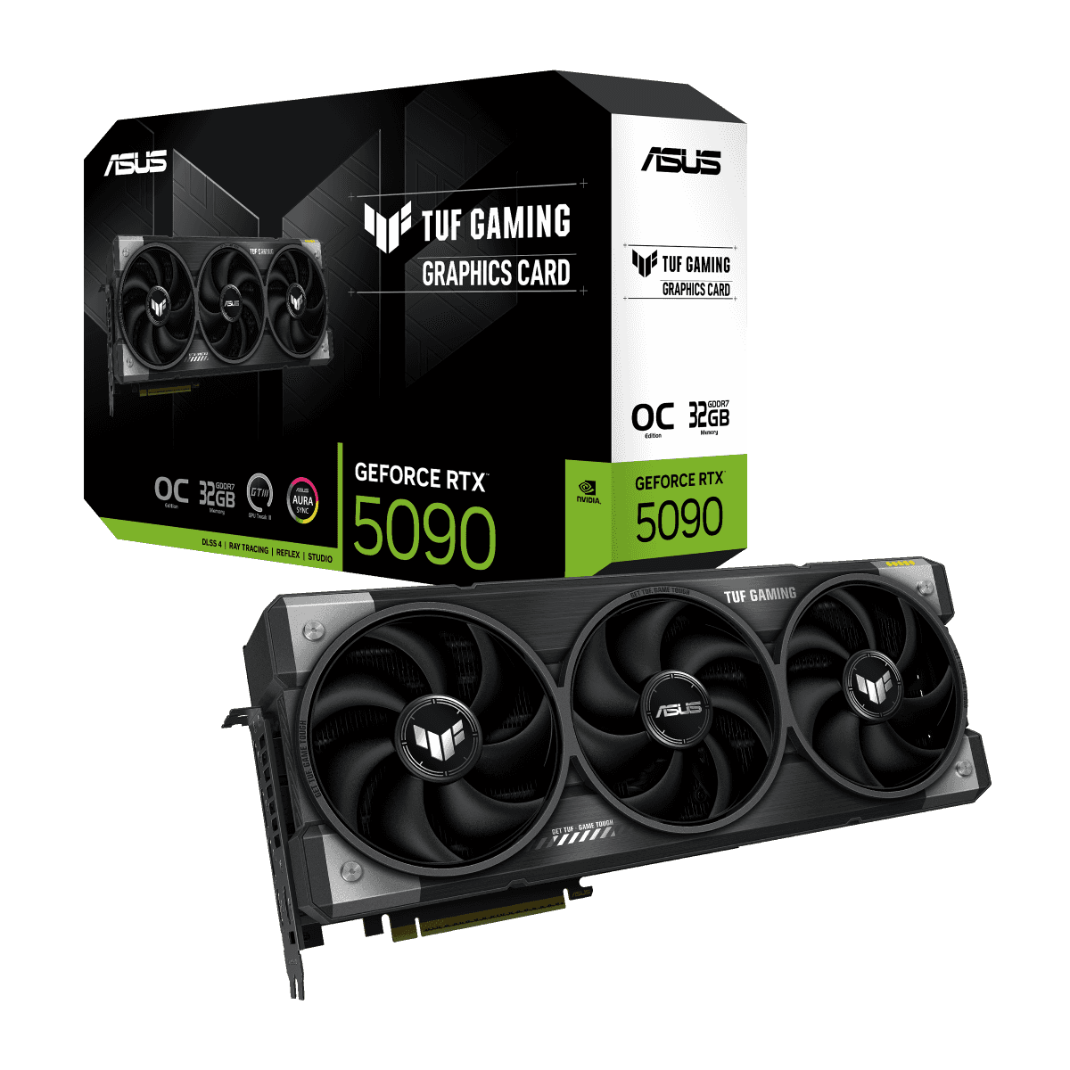 Asus ASUS TUF Gaming GeForce RTX 5090 32GB GDDR7 OC Edition TUF-RTX5090-O32G-GAMING PCI-Express 5.0 DLSS 4.0 Graphics Card | 90YV0LY0-M0NA00 - thumbnail 1