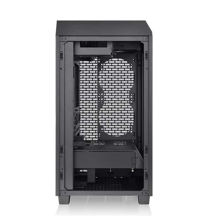 Thermaltake The Tower 200 Mini Computer Case, SPCC+Tempered Glass Material, Supports Up to 280mm Radiator, Up to 4 Fans Support, Removable Dust Filter-Black - thumbnail 2