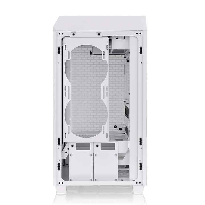 Thermaltake Thermaltake The Tower 200 Mini Computer Case, SPCC+Tempered Glass Material, Supports Up to 280mm Radiator, Up to 4 Fans Support, Removable Dust Filter-White - thumbnail 6