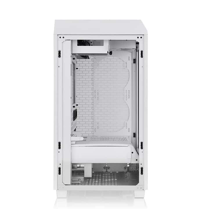 Thermaltake Thermaltake The Tower 200 Mini Computer Case, SPCC+Tempered Glass Material, Supports Up to 280mm Radiator, Up to 4 Fans Support, Removable Dust Filter-White - thumbnail 5