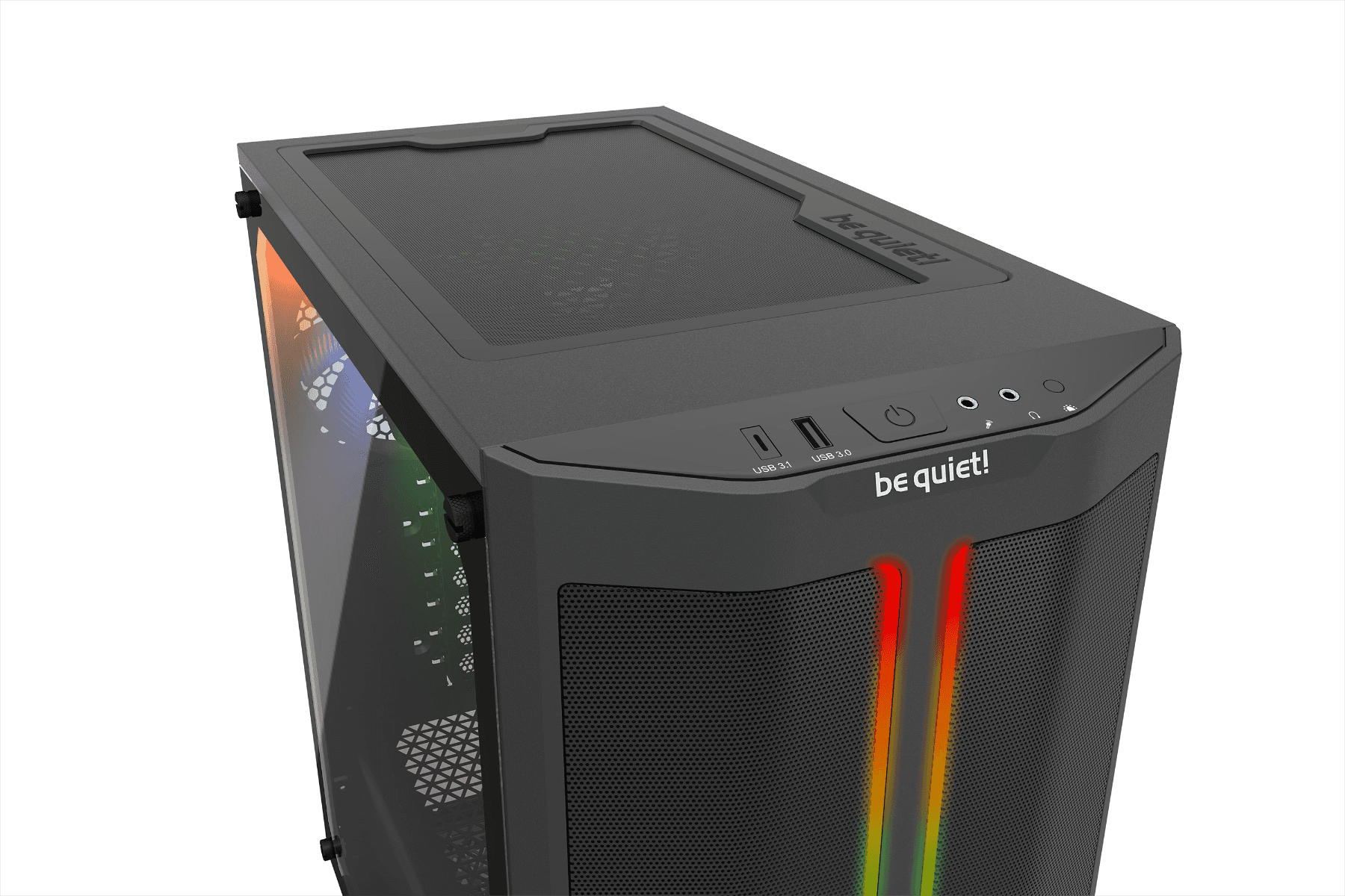 be quiet! Pure Base 500DX ATX Mid Tower PC Case, Tempered Glass Window, High Airflow, ARGB LEDs , 3 Pre-Installed Pure Wings 2 Fans, Up to 360mm Radaitor Support, USB 3.2 Gen. 2 Type C, Black | BGW37 - thumbnail 5